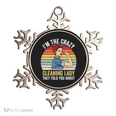 Crazy Cleaning Lady Housekeeper Housekeeping Maid Ornament