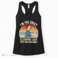 Crazy Cleaning Lady Housekeeper Housekeeping Maid Women's Tank Top thumb 0