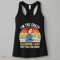 Crazy Cleaning Lady Housekeeper Housekeeping Maid Women's Tank Top thumb 3