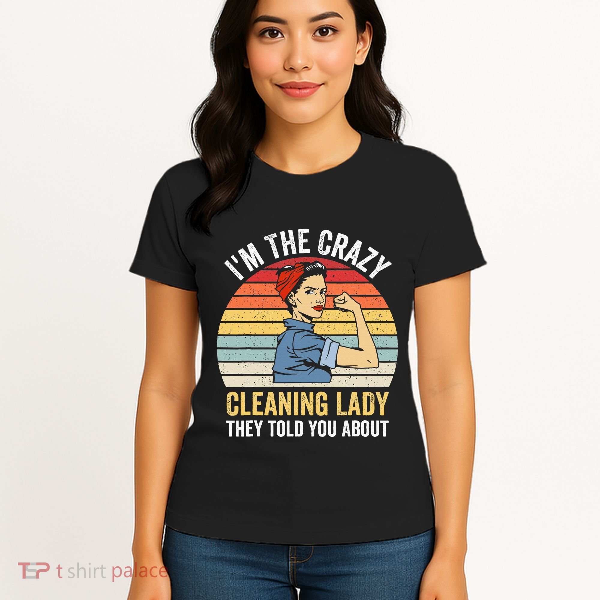 Crazy Cleaning Lady Housekeeper Housekeeping Maid Women's T-Shirt