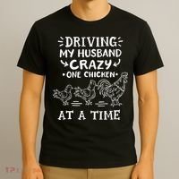 Crazy Chicken Lady Funny Chicken T-Shirt thumb 3