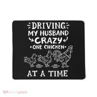 Crazy Chicken Lady Funny Chicken Mousepad thumb 0