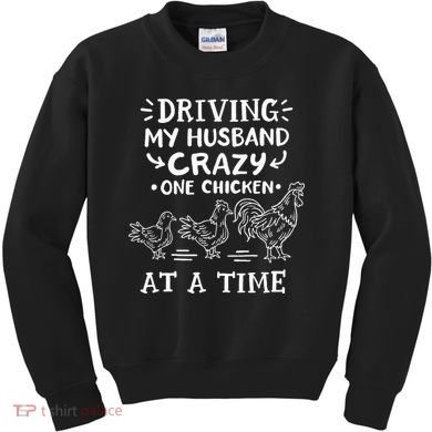 Crazy Chicken Lady Funny Chicken Kids Sweatshirt