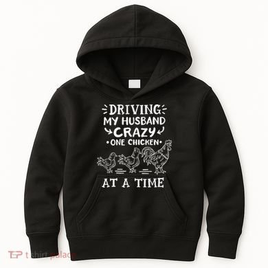 Crazy Chicken Lady Funny Chicken Kids Hoodie