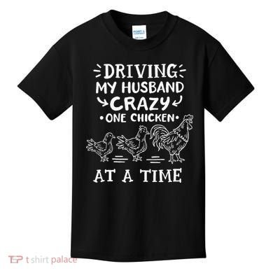 Crazy Chicken Lady Funny Chicken Kids T-Shirt