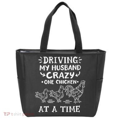 Crazy Chicken Lady Funny Chicken Tote Bag