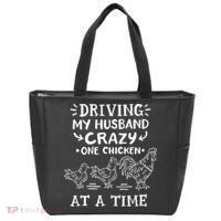 Crazy Chicken Lady Funny Chicken Tote Bag thumb 0