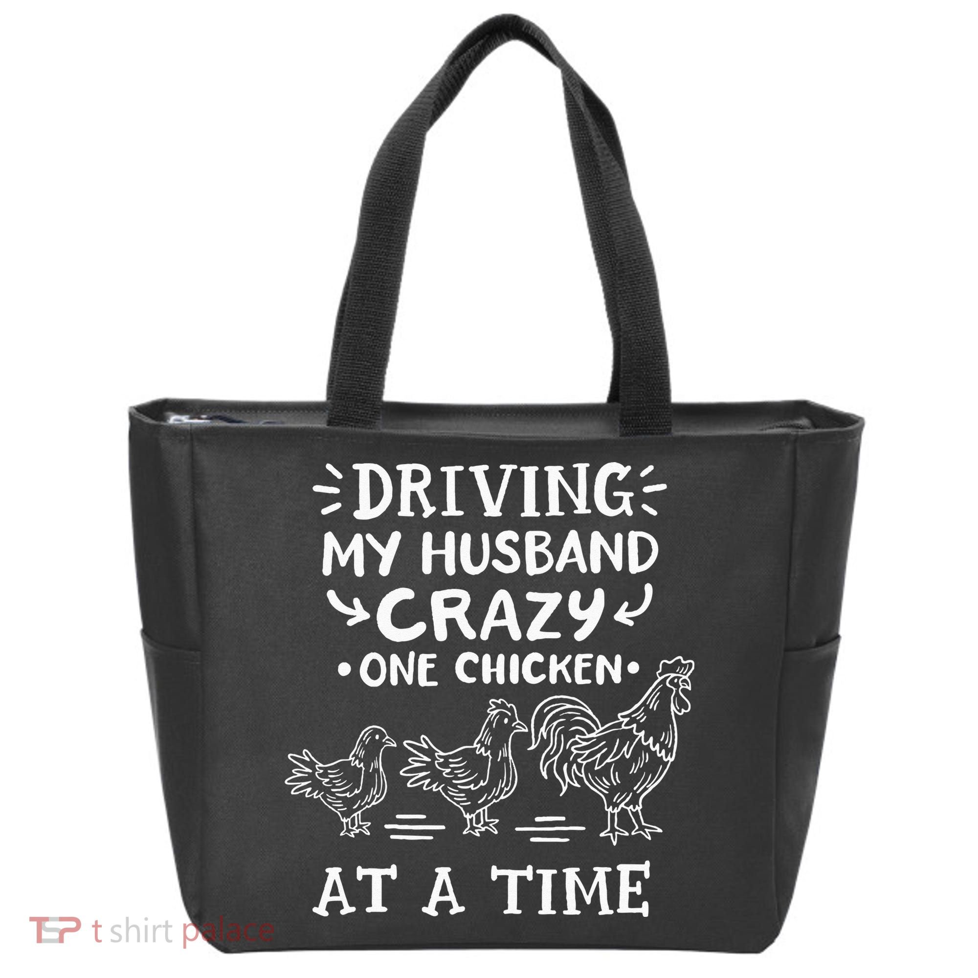 Crazy Chicken Lady Funny Chicken Tote Bag