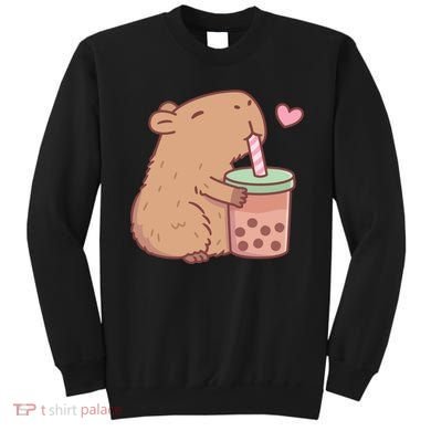Cute Capybara Loves Bubble Tea Sweatshirt