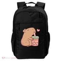 Cute Capybara Loves Bubble Tea Backpack thumb 0