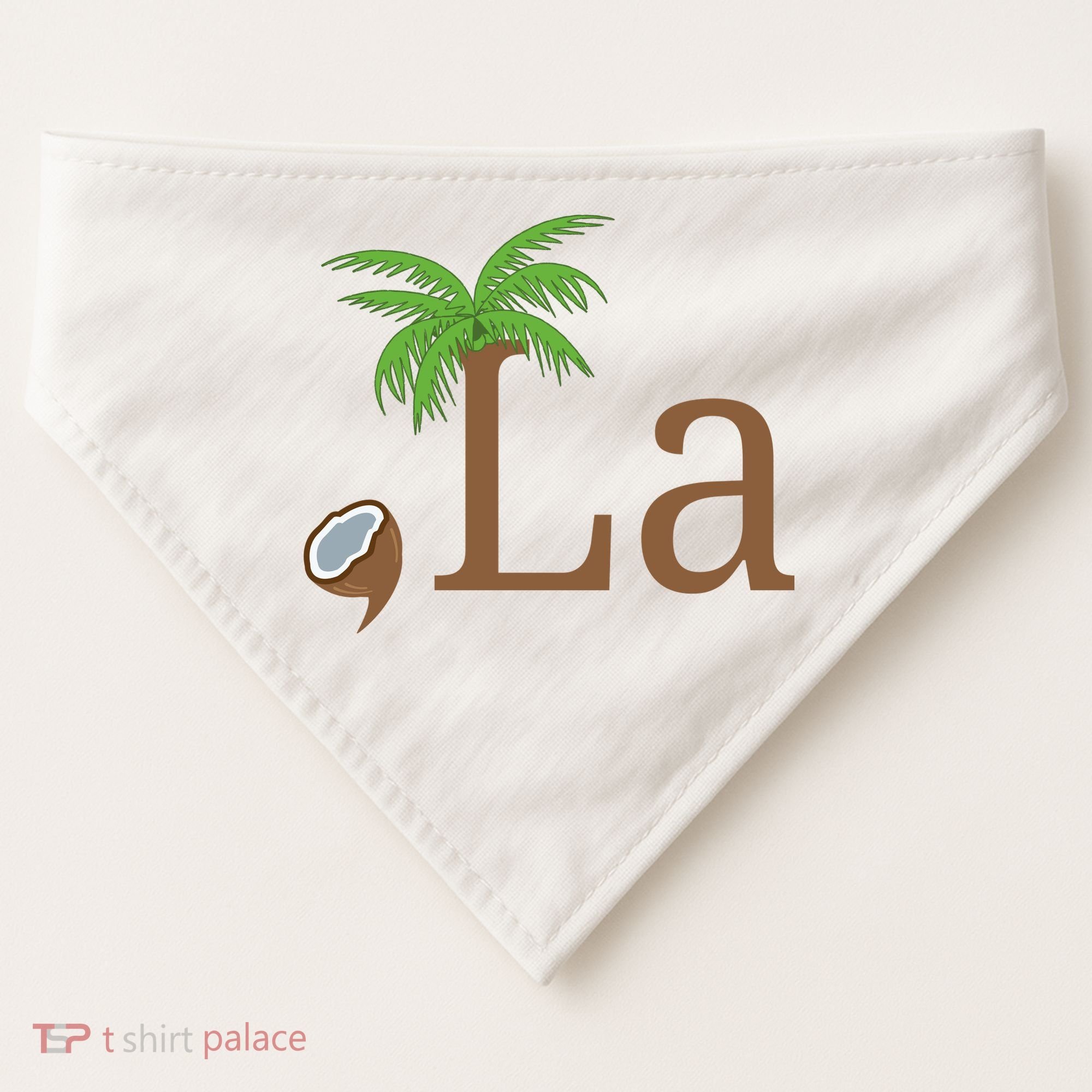 Coconut Comma La Kamala Harris 2024 President USA-Made Doggie Bandana