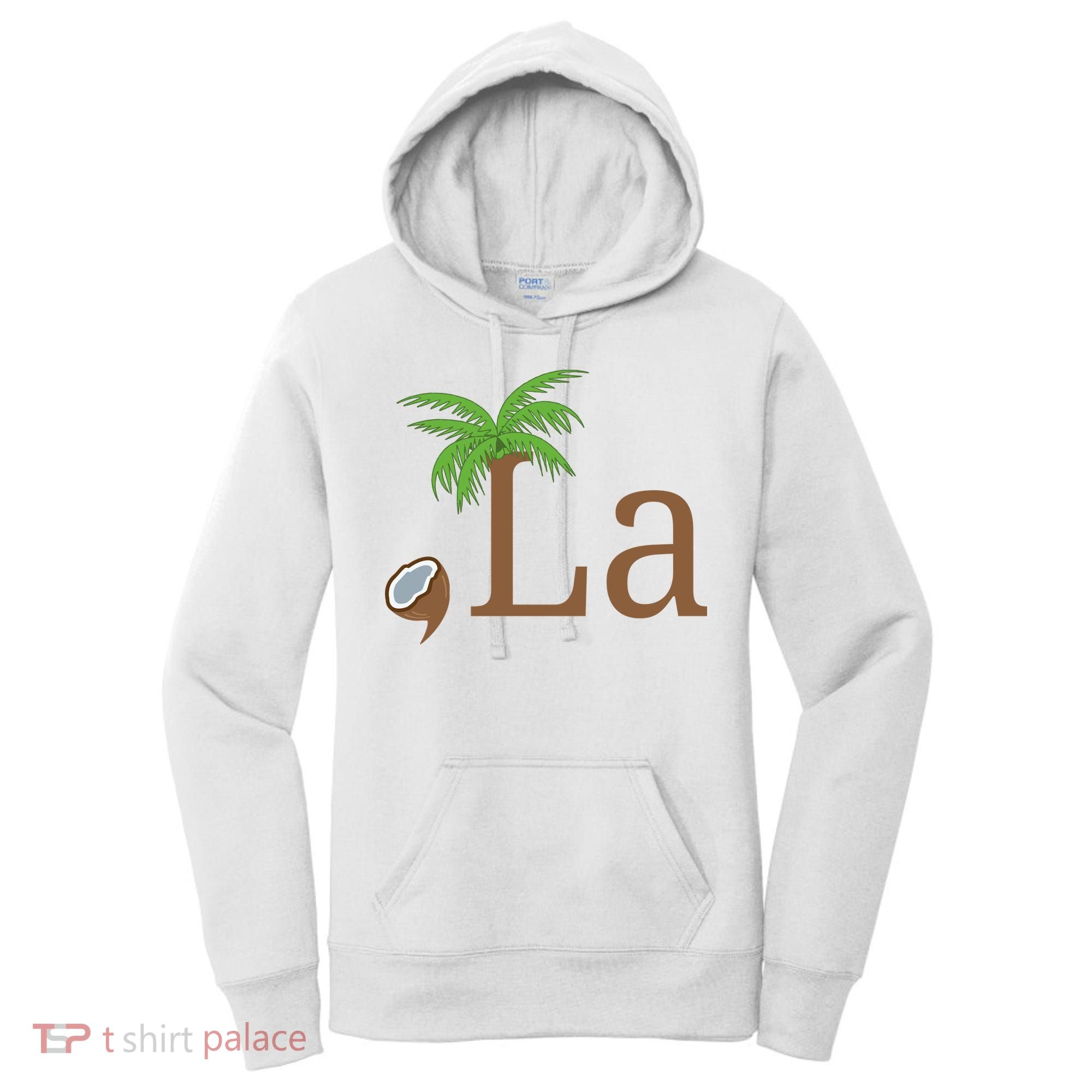 Coconut Comma La Kamala Harris 2024 President Women's Hoodie