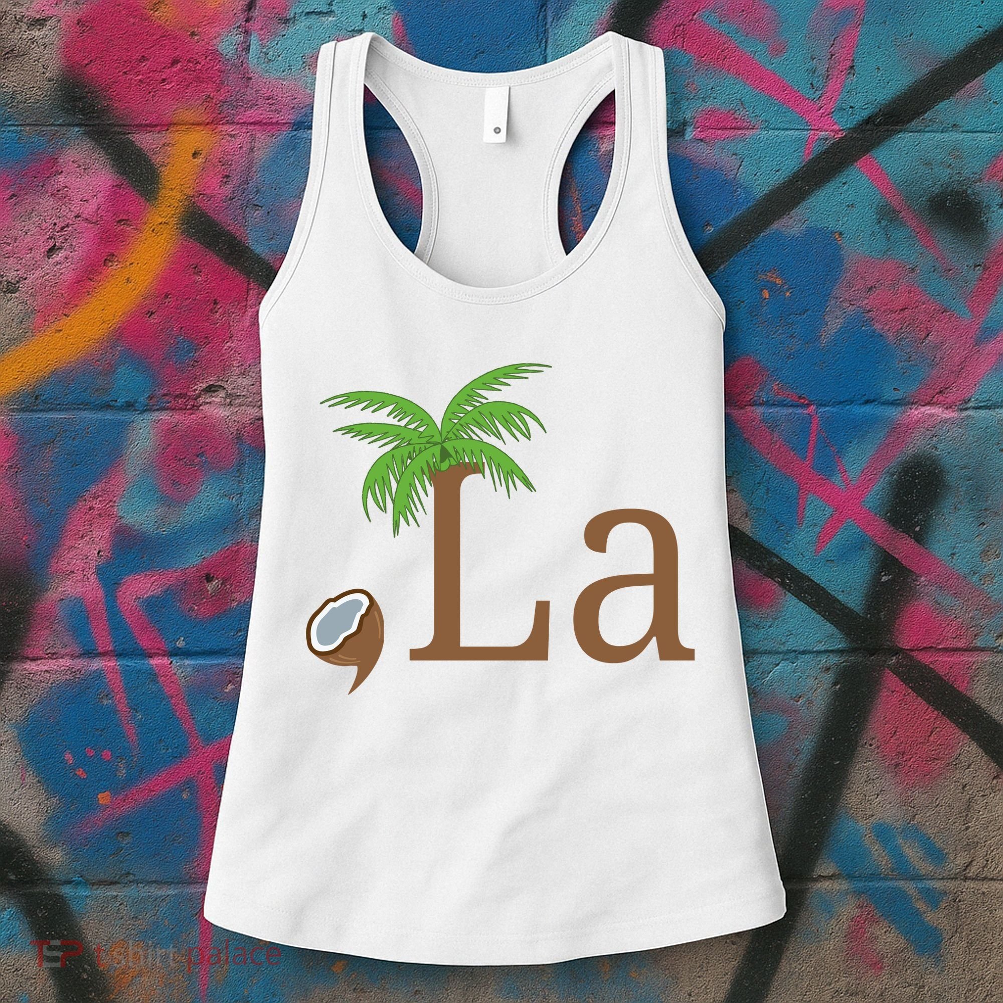 Coconut Comma La Kamala Harris 2024 President Women's Tank Top