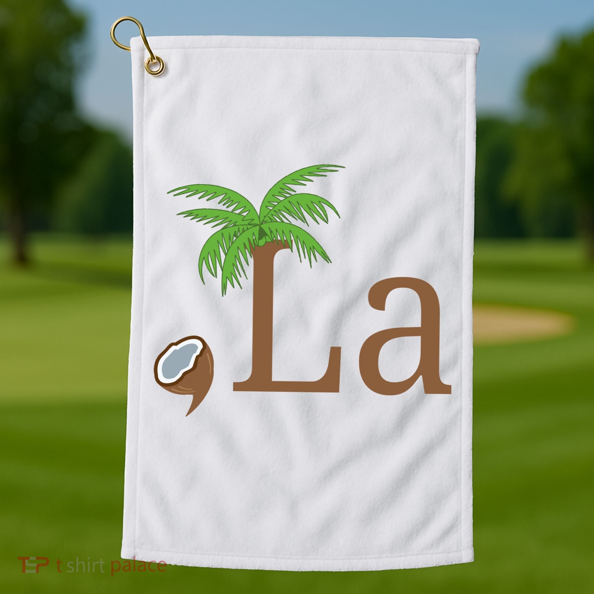 Coconut Comma La Kamala Harris 2024 President Golf Towel