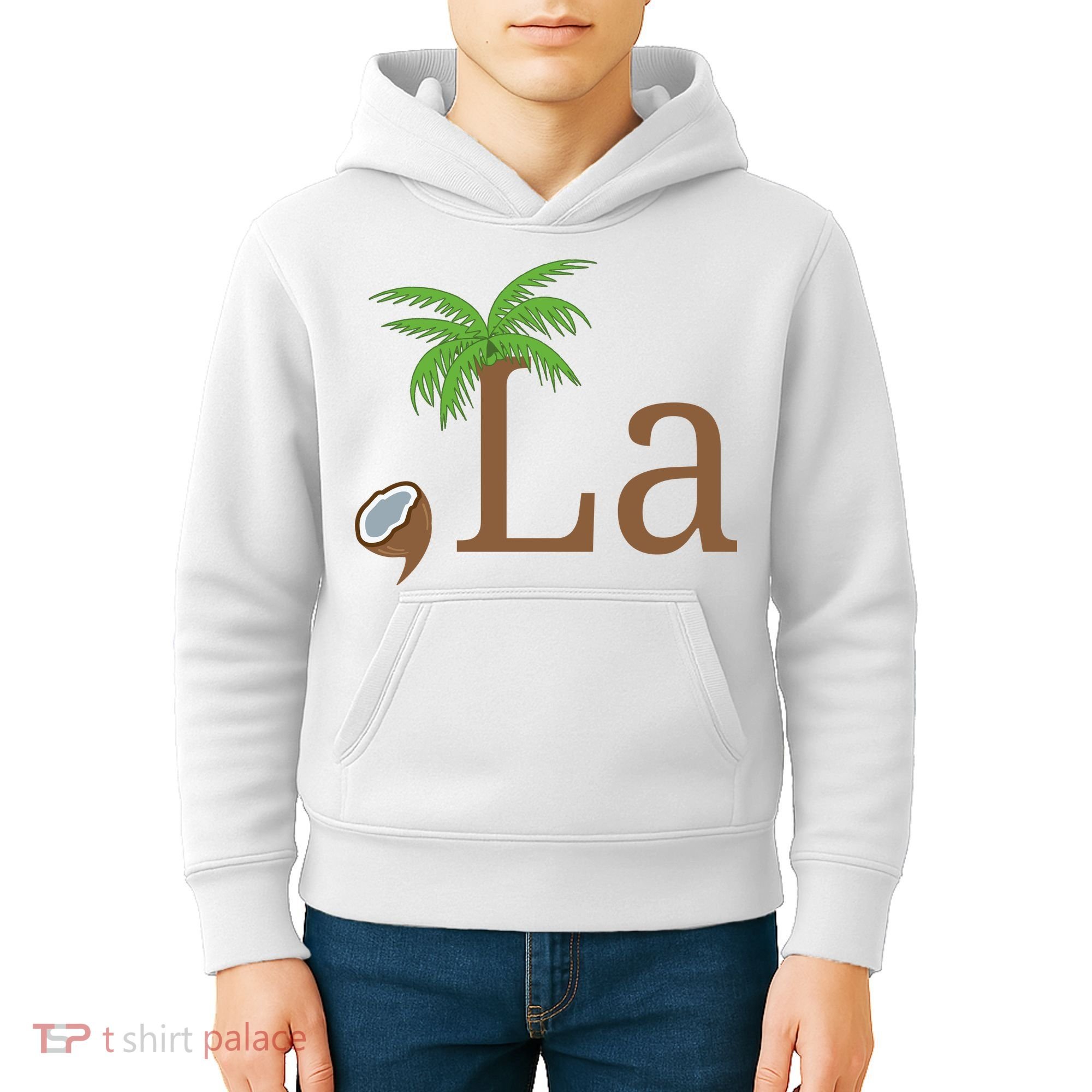 Coconut Comma La Kamala Harris 2024 President Kids Hoodie