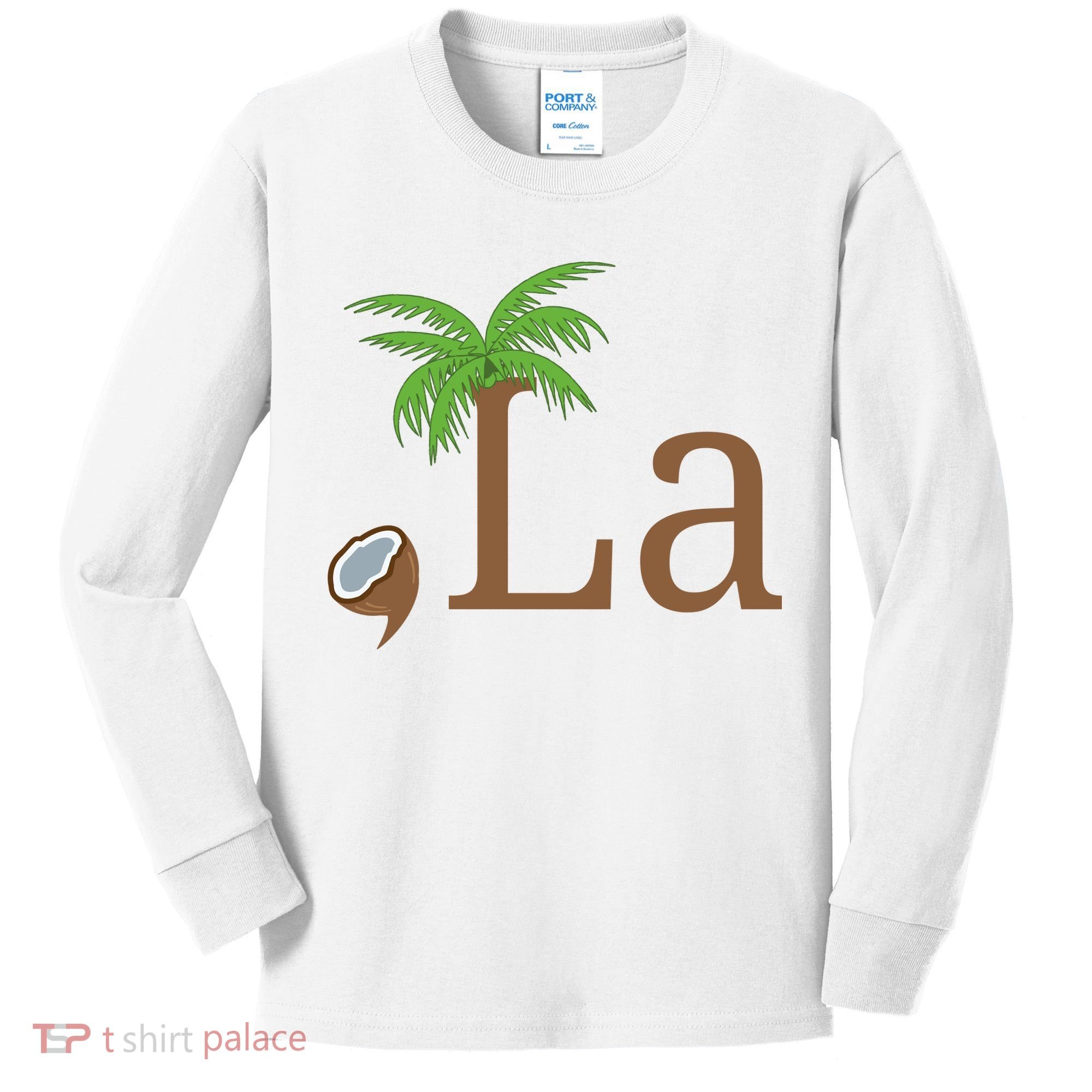 Coconut Comma La Kamala Harris 2024 President Kids Long Sleeve Shirt