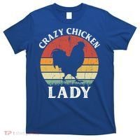 Crazy Chicken Lady Funny Women Girls Poultry Farm Farmer Gift T-Shirt thumb 0