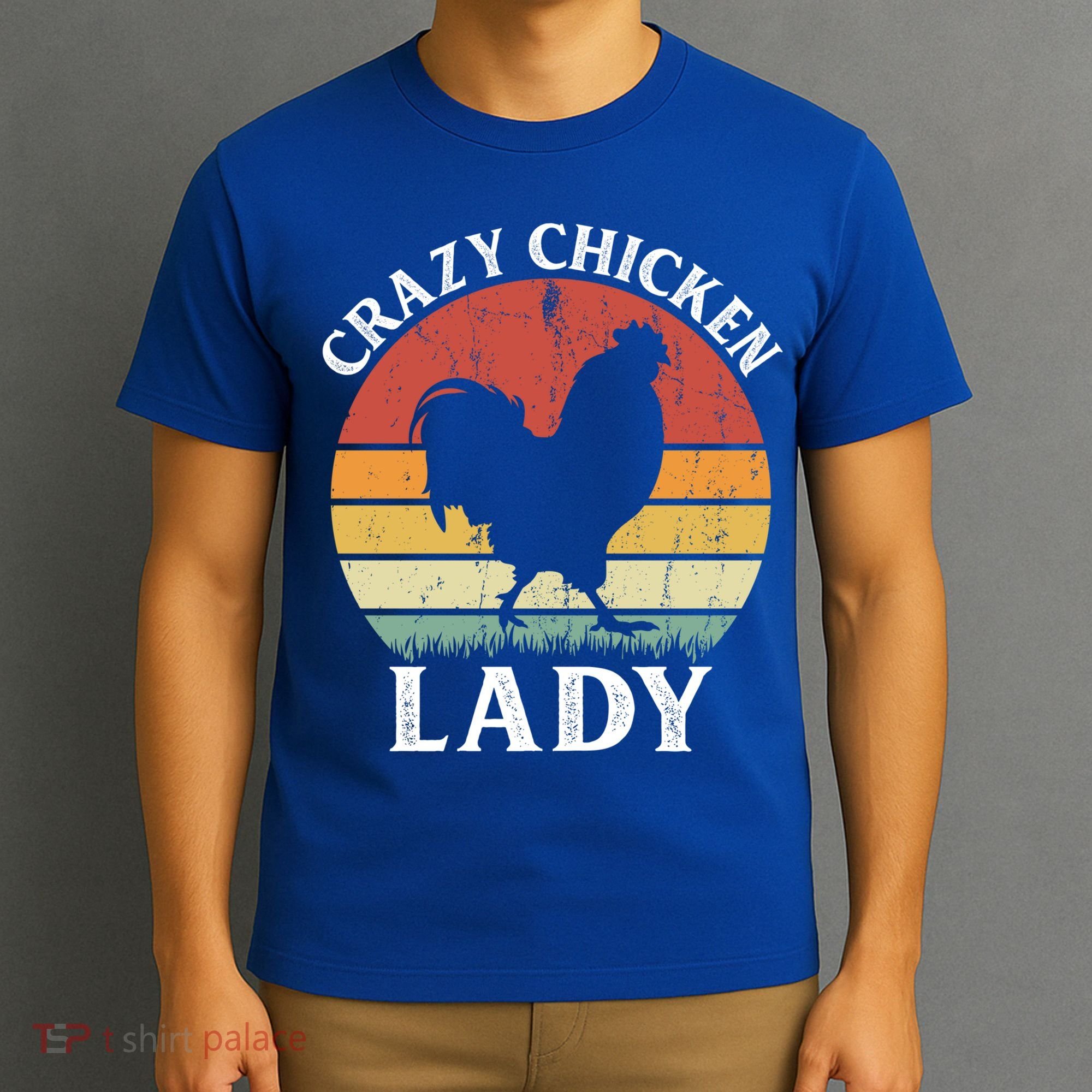 Crazy Chicken Lady Funny Women Girls Poultry Farm Farmer Gift T-Shirt