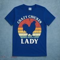 Crazy Chicken Lady Funny Women Girls Poultry Farm Farmer Gift T-Shirt thumb 5