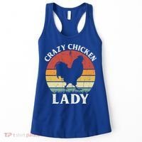 Crazy Chicken Lady Funny Women Girls Poultry Farm Farmer Gift Women's Tank Top thumb 0