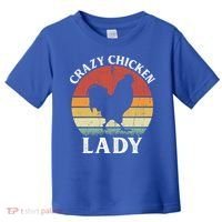 Crazy Chicken Lady Funny Women Girls Poultry Farm Farmer Gift Toddler T-Shirt thumb 0