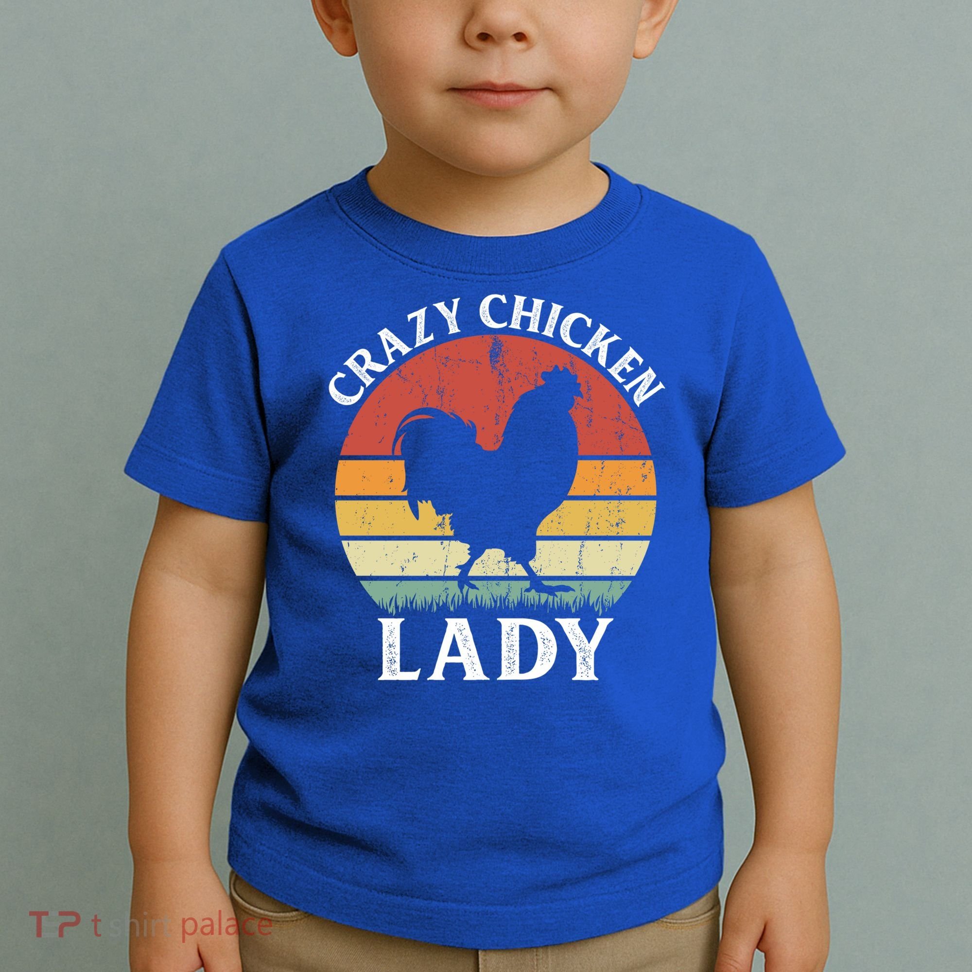 Crazy Chicken Lady Funny Women Girls Poultry Farm Farmer Gift Toddler T-Shirt