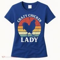Crazy Chicken Lady Funny Women Girls Poultry Farm Farmer Gift Women's T-Shirt thumb 0