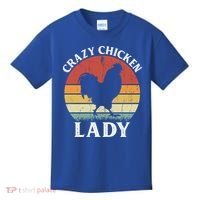 Crazy Chicken Lady Funny Women Girls Poultry Farm Farmer Gift Kids T-Shirt thumb 0