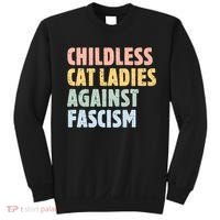 Childless Cat Ladies Against Fascism Kamala Harris Sweatshirt thumb 0