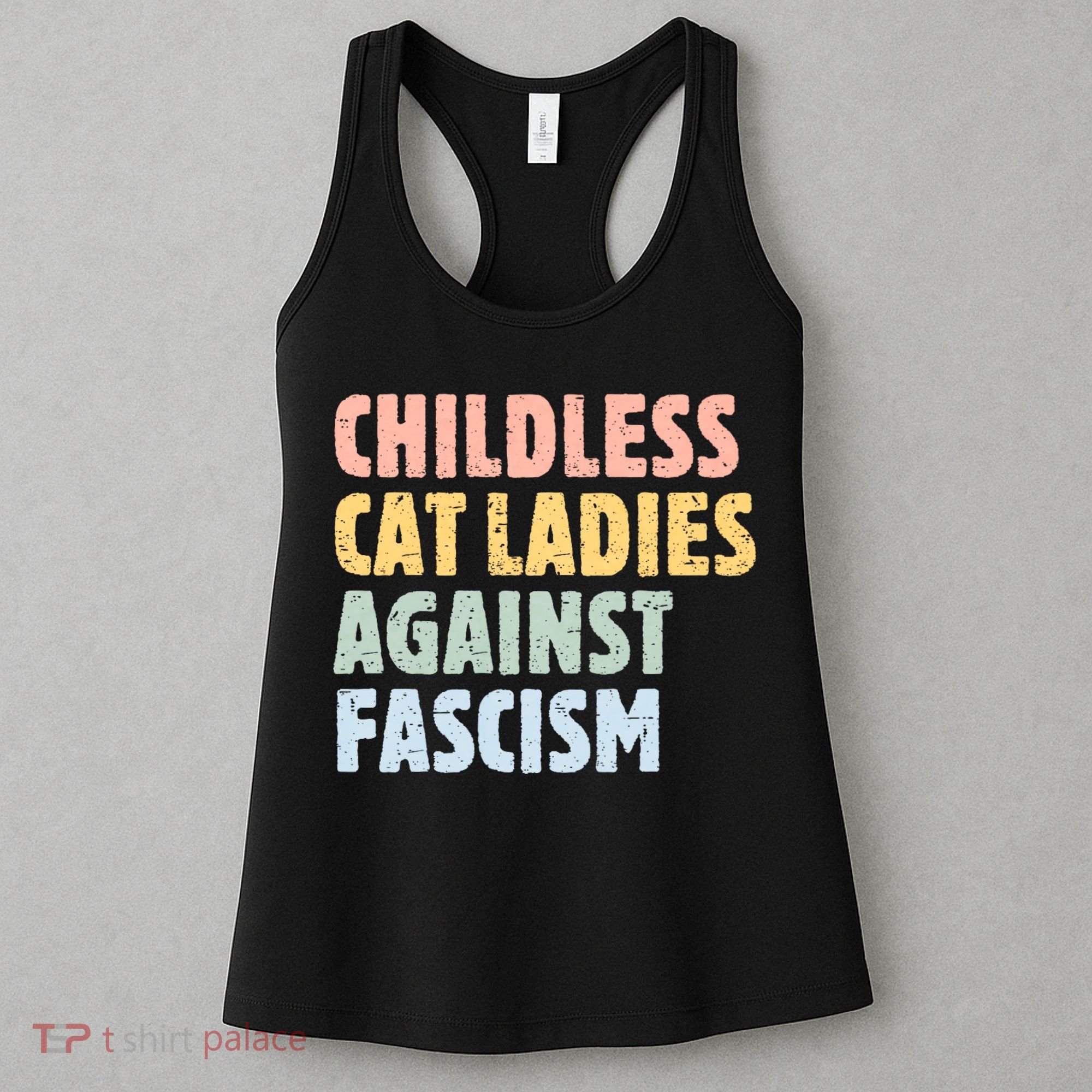 Childless Cat Ladies Against Fascism Kamala Harris Women's Tank Top