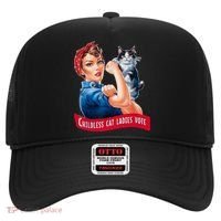 Childless Cat Ladies Vote Rosie The Riveter Hat thumb 0
