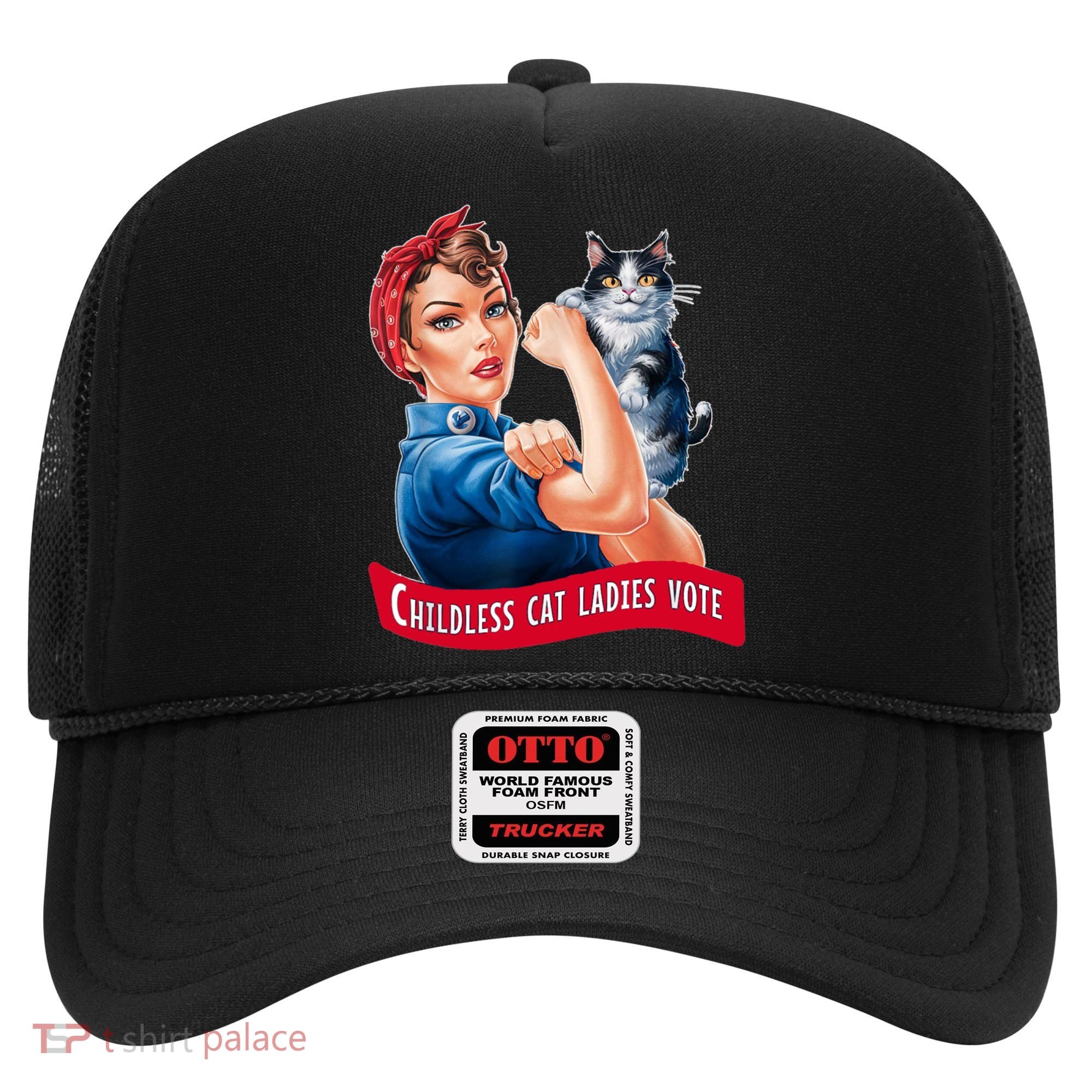 Childless Cat Ladies Vote Rosie The Riveter Hat