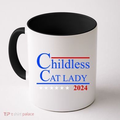 Childless Cat Lady 2024 Funny Kamala Harris Coffee Mug