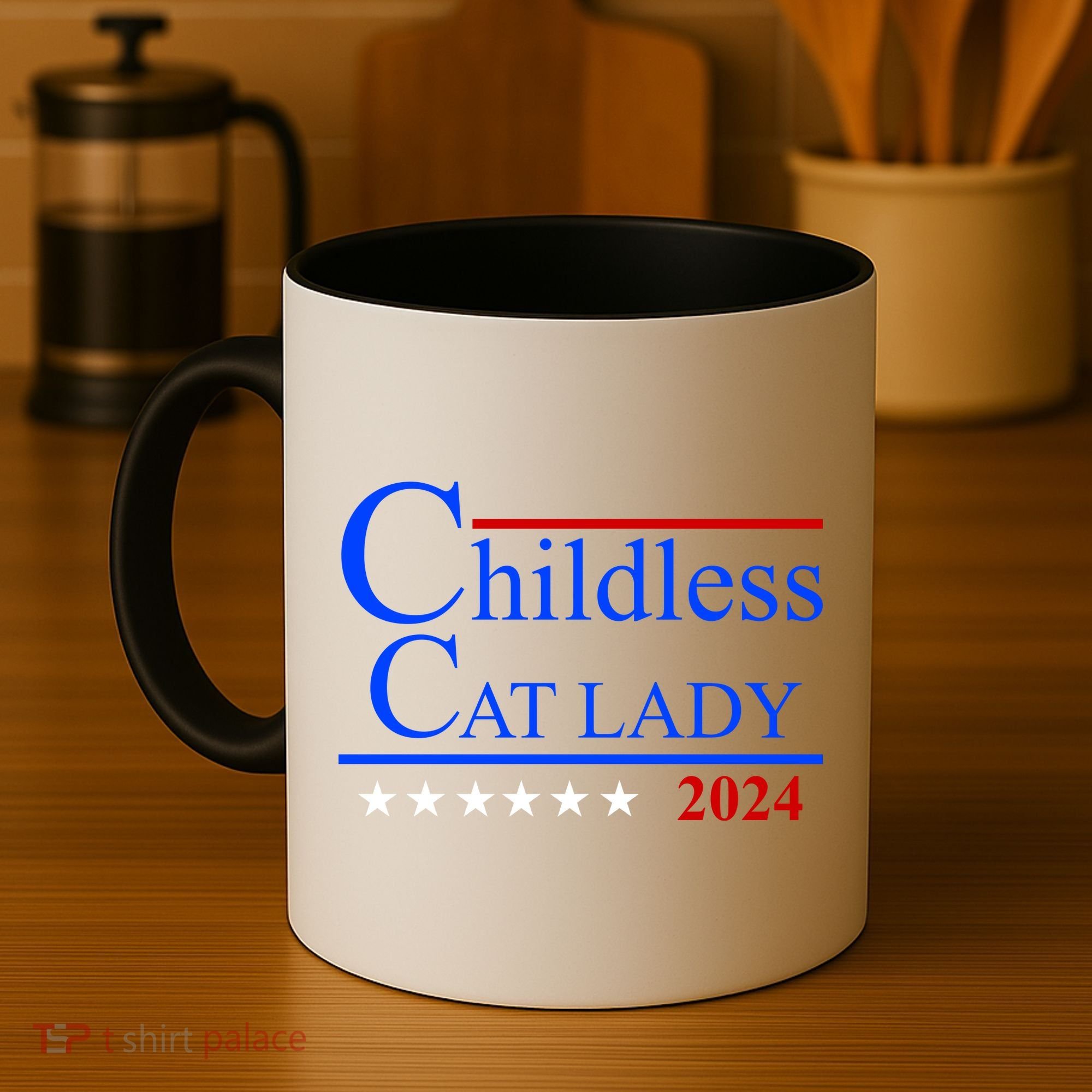 Childless Cat Lady 2024 Funny Kamala Harris Coffee Mug