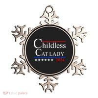 Childless Cat Lady 2024 Funny Kamala Harris Ornament thumb 0