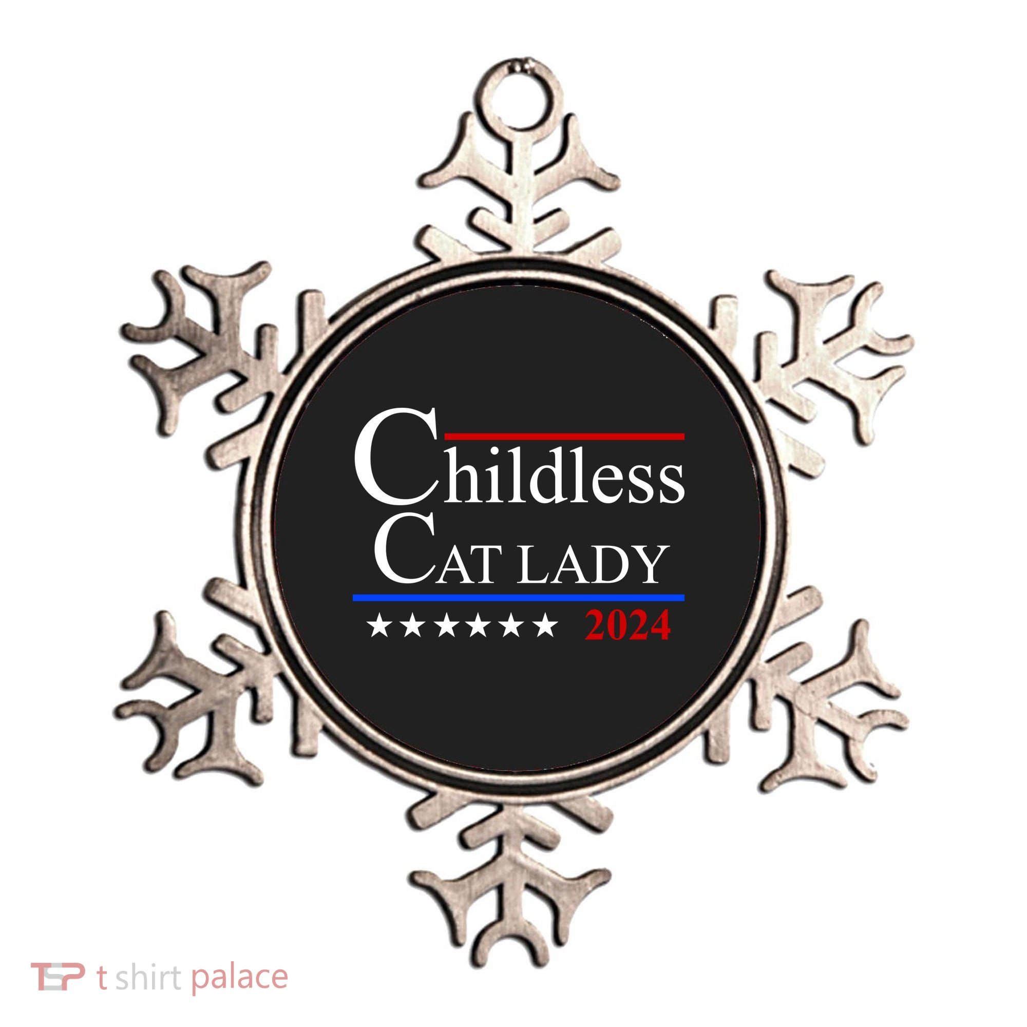 Childless Cat Lady 2024 Funny Kamala Harris Ornament