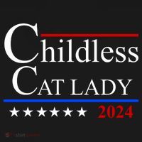Childless Cat Lady 2024 Funny Kamala Harris Ornament thumb 1