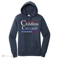 Childless Cat Lady 2024 Funny Kamala Harris Women's Hoodie thumb 0