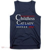 Childless Cat Lady 2024 Funny Kamala Harris Tank Top thumb 0