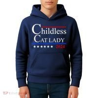 Childless Cat Lady 2024 Funny Kamala Harris Kids Hoodie thumb 4