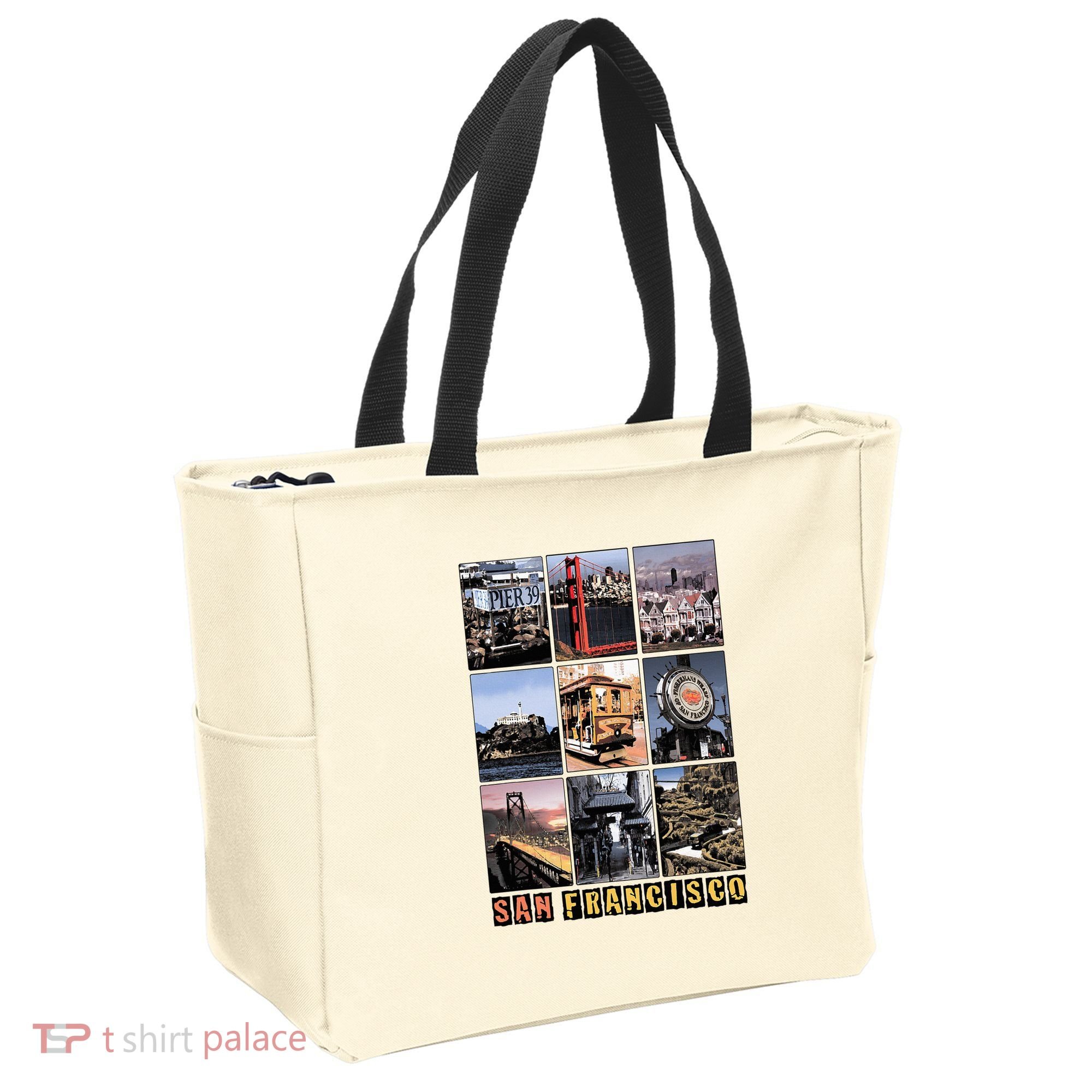 California Cali Life Los Angeles San Francisco Tote Bag