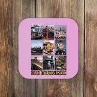 California Cali Life Los Angeles San Francisco Coaster thumb 0