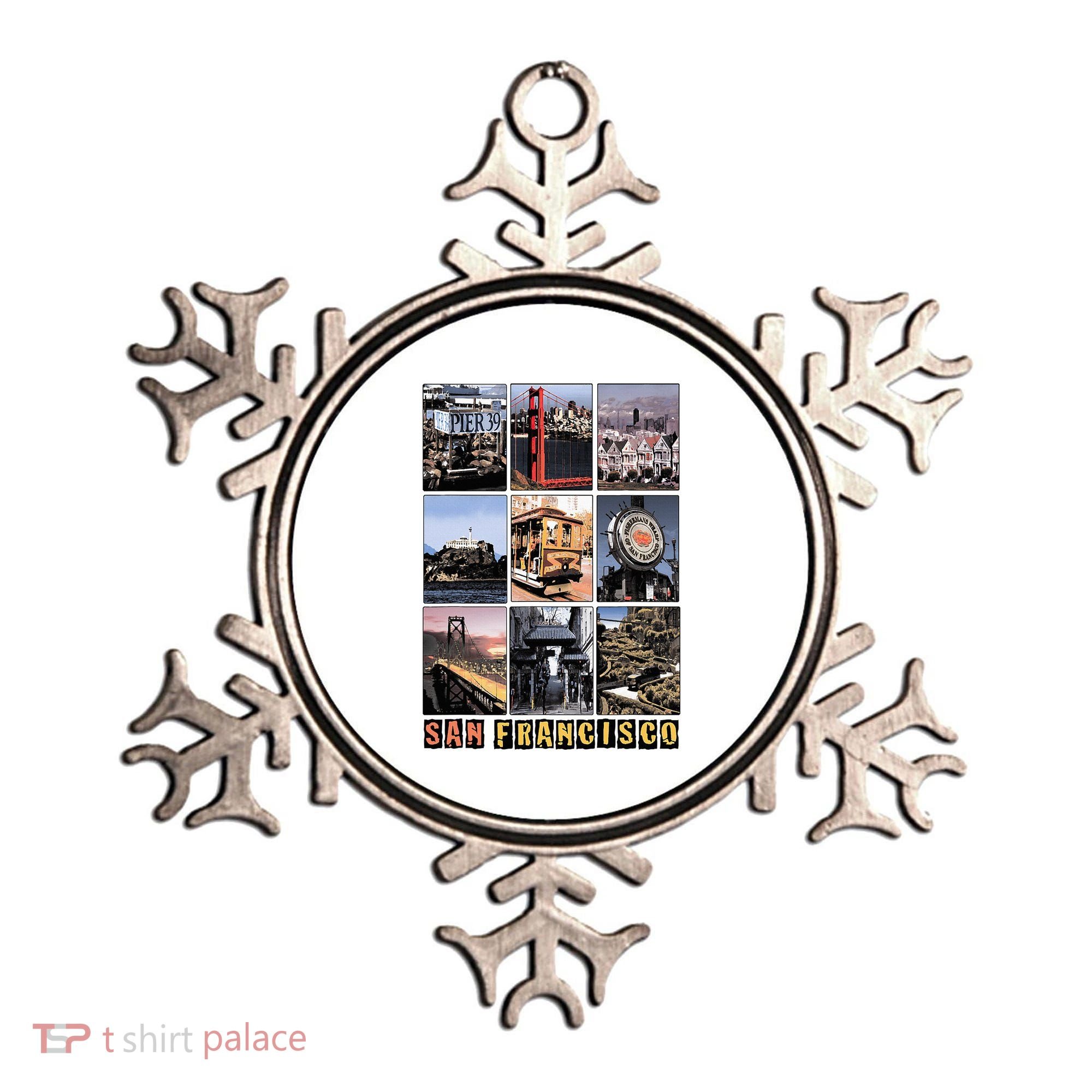 California Cali Life Los Angeles San Francisco Ornament