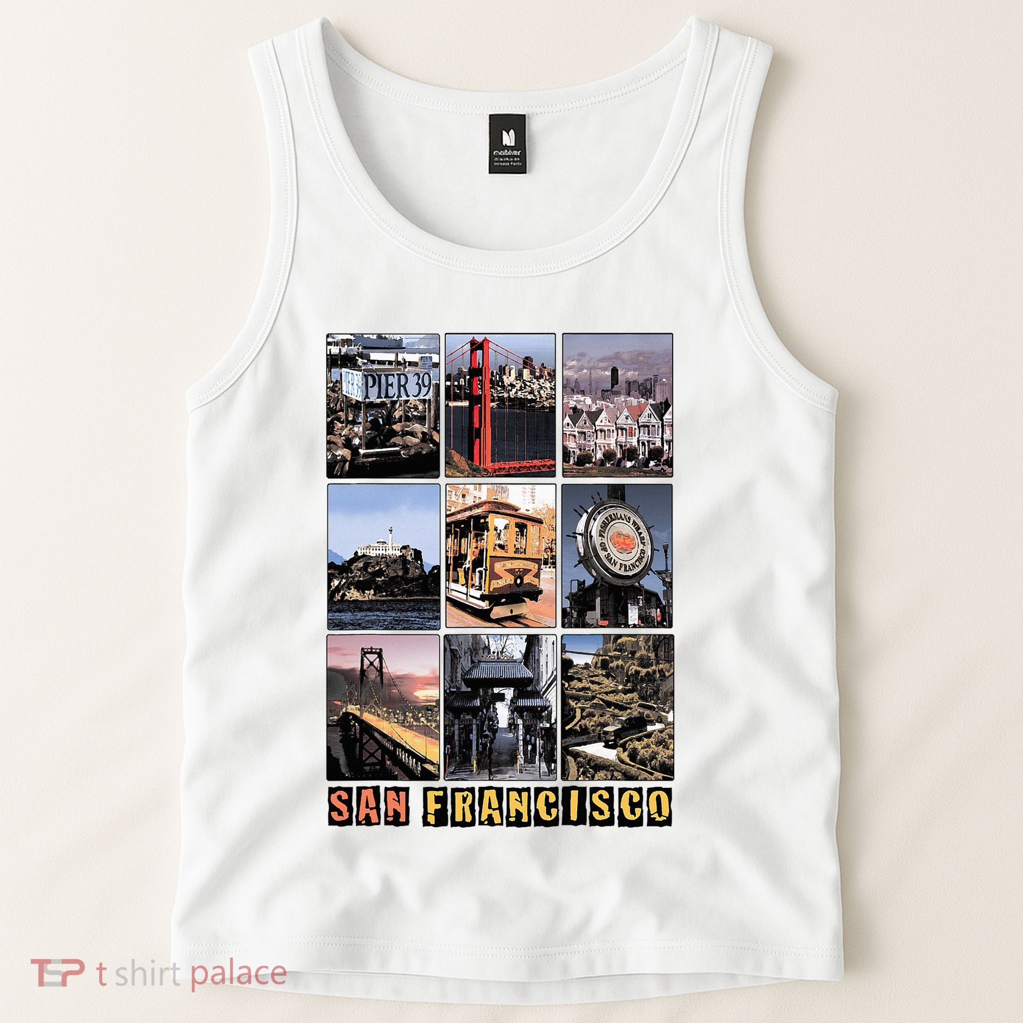 California Cali Life Los Angeles San Francisco Tank Top