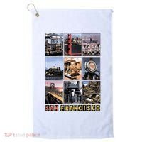 California Cali Life Los Angeles San Francisco Golf Towel thumb 0