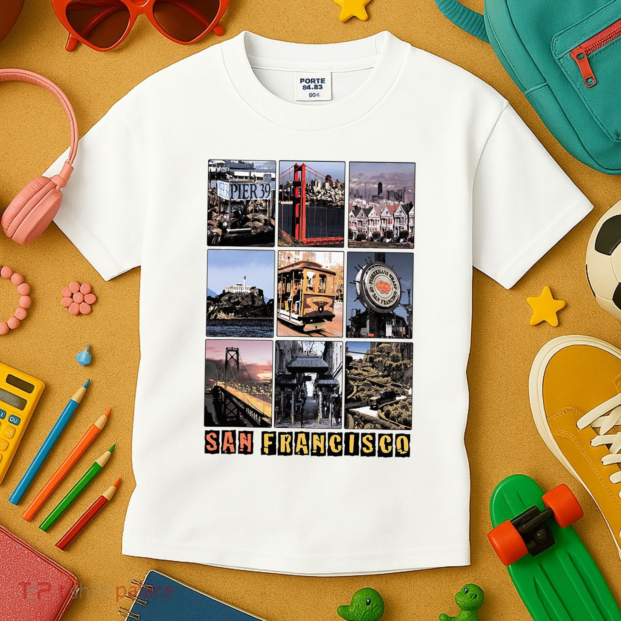 California Cali Life Los Angeles San Francisco Kids T-Shirt