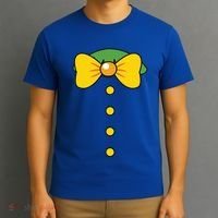 Clown Costume Lazy Diy Halloween Funny Horror Circus Party Funny Gift T-Shirt thumb 3