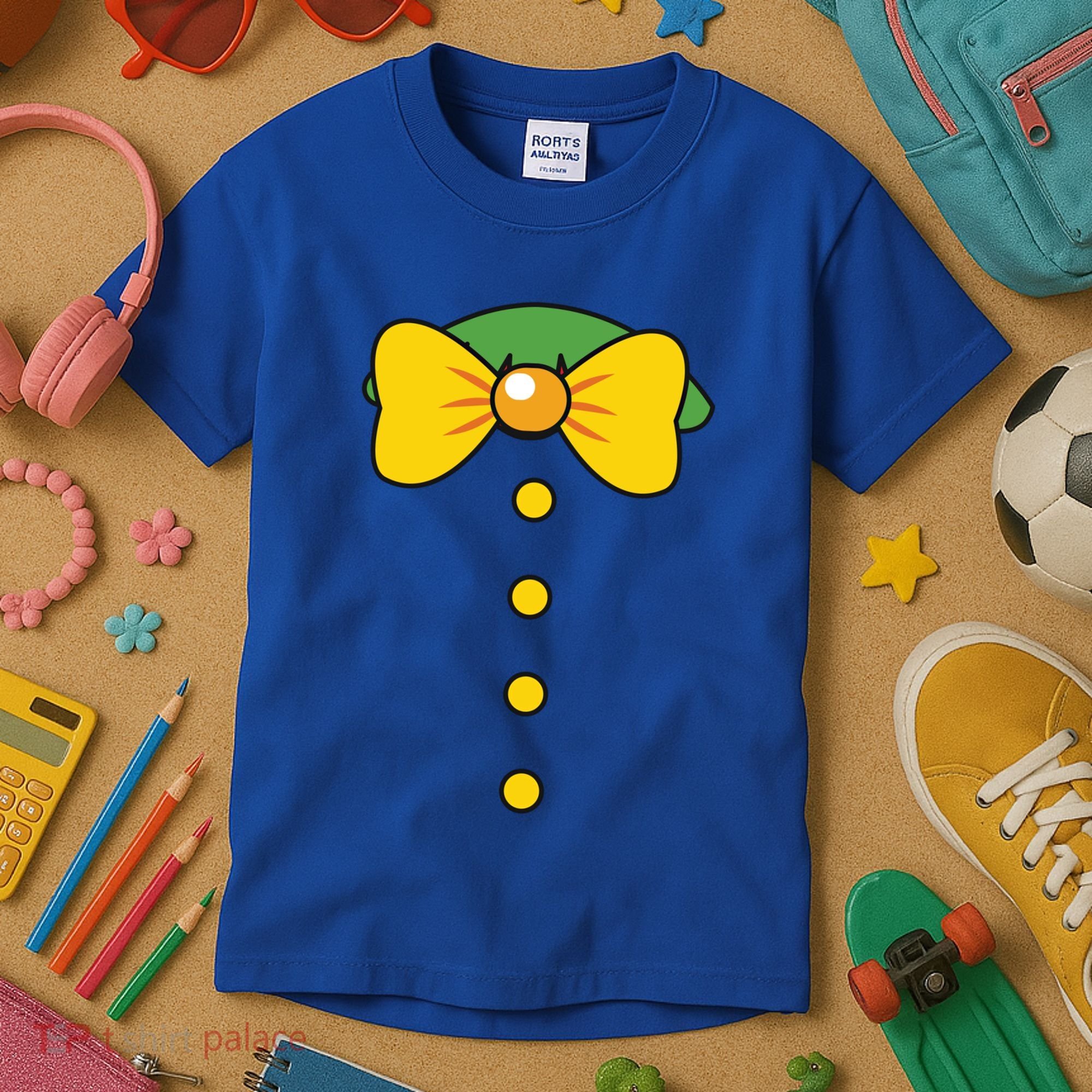 Clown Costume Lazy Diy Halloween Funny Horror Circus Party Funny Gift Kids T-Shirt