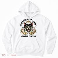 Childless Cat Ladies Against Fascism Hoodie thumb 0