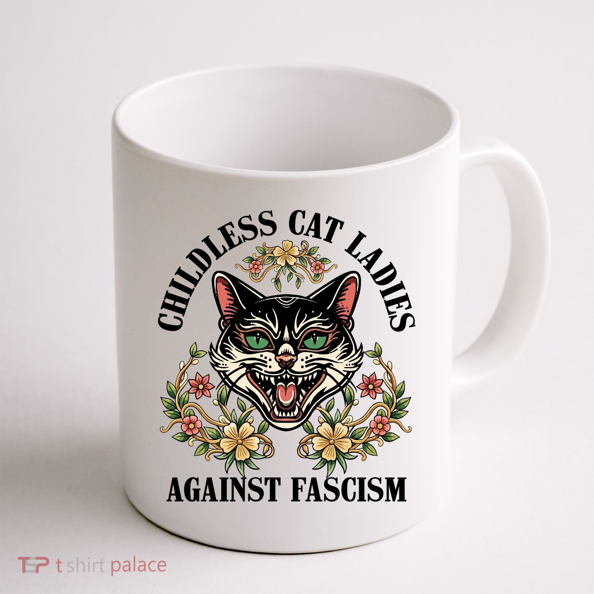 Childless Cat Ladies Against Fascism Coffee Mug